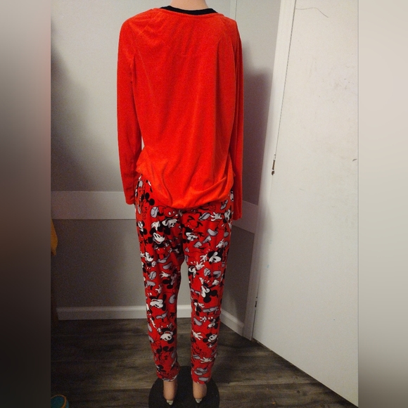 Disney Mickey Mouse 2 piece pajama set size L 12-14 - Picture 3 of 5